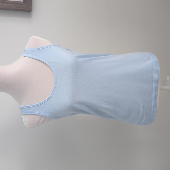 Lululemon Seek Simplicity Ribbed Tank Reversible 2 Way Top Breezy Blue size 12 - Picture 9 of 9